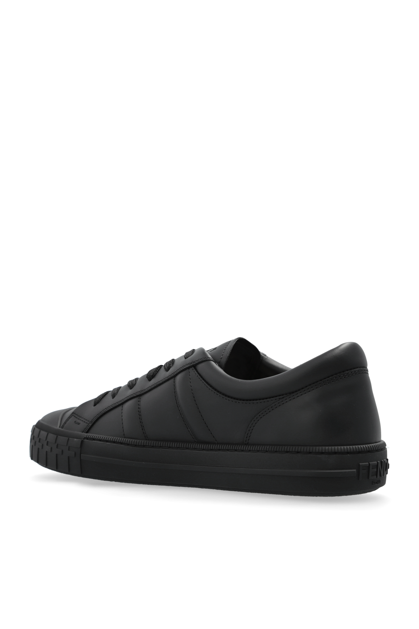 スニーカー FENDI SS25 Black leather Domino sneakers (7E1706NA7 F0QA1) Domino sneakers Leather Black | Fendi